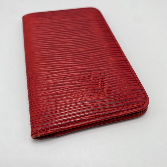 Louis Vuitton Red Epi Leather Porte 2 Cartes Vertical Card Case - Picture 5 of 7
